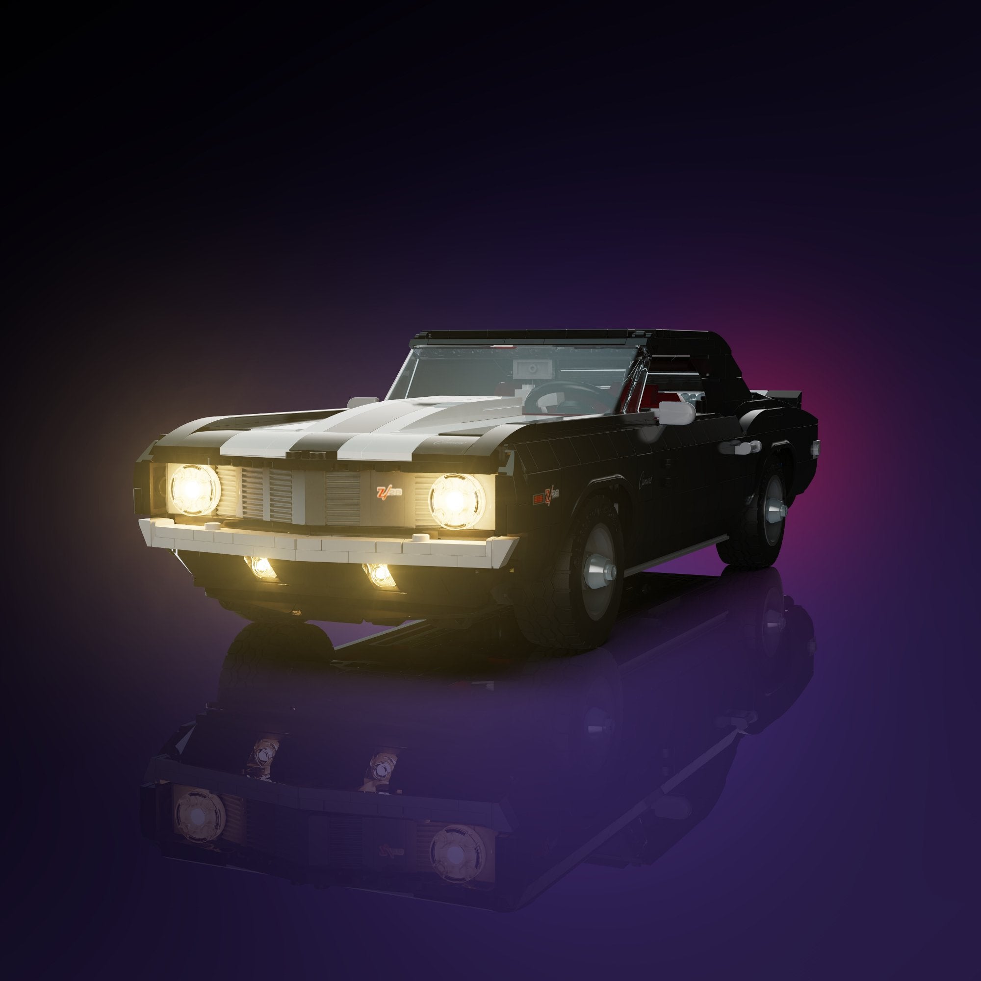 LMB 2.0 Light Kit for LEGO Chevrolet Camaro Z28 #10304 | Light My